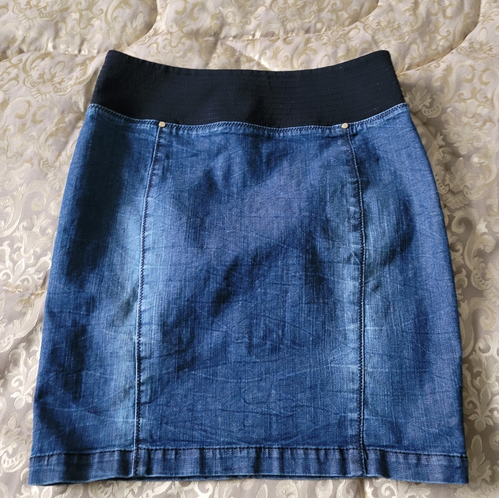 GIRDEAR denim mini skirt Small